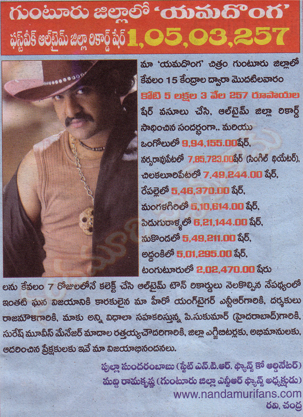 yamadonga guntur