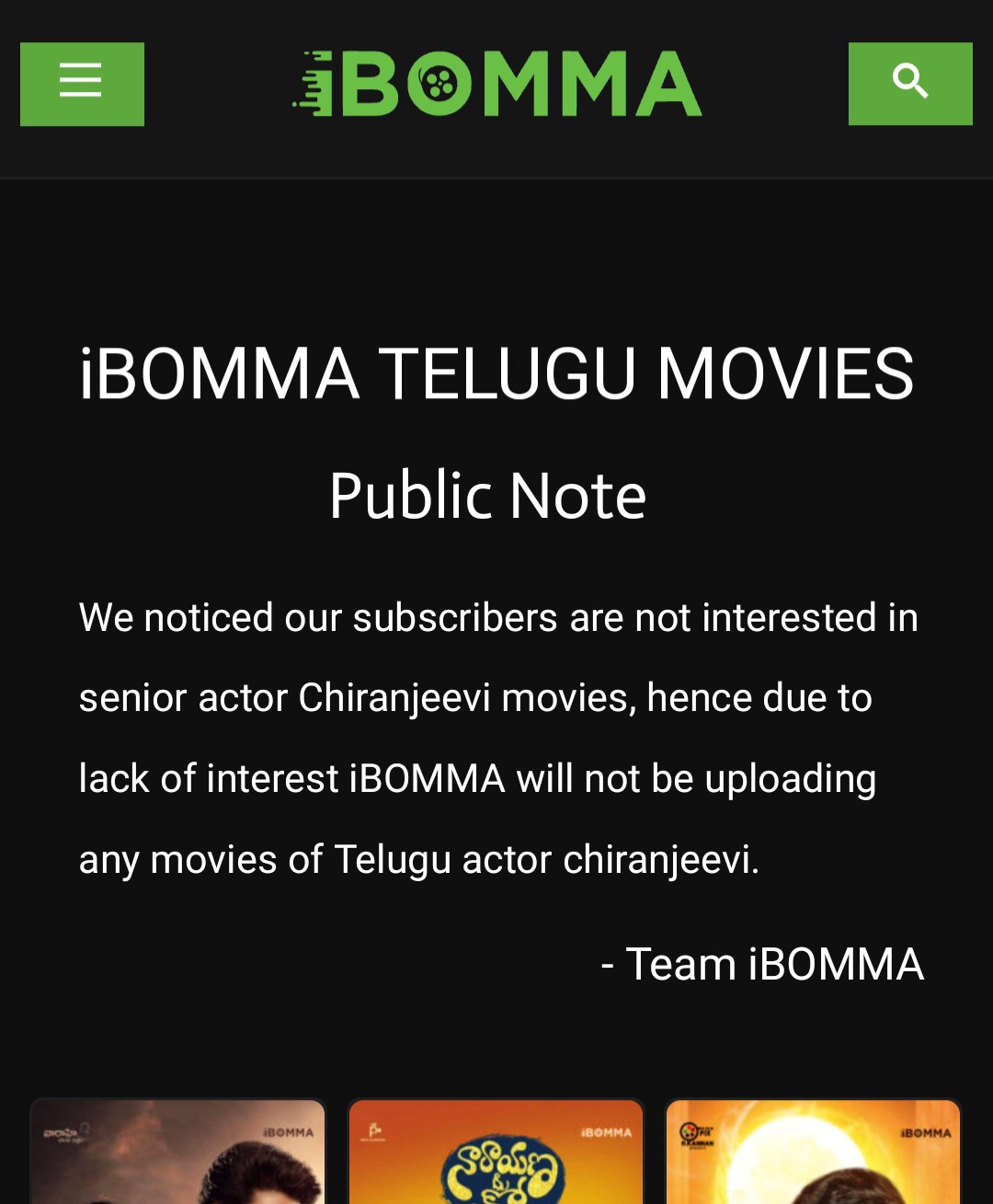 iBOMMA warning - Chat Room - NFDB